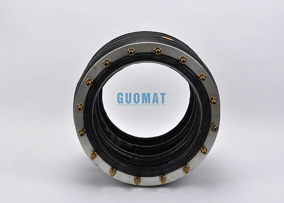 360306H-3 Triple Convoluted Industrial Air Spring Plate Dia 347mm Air Bag พร้อมหน้าแปลน