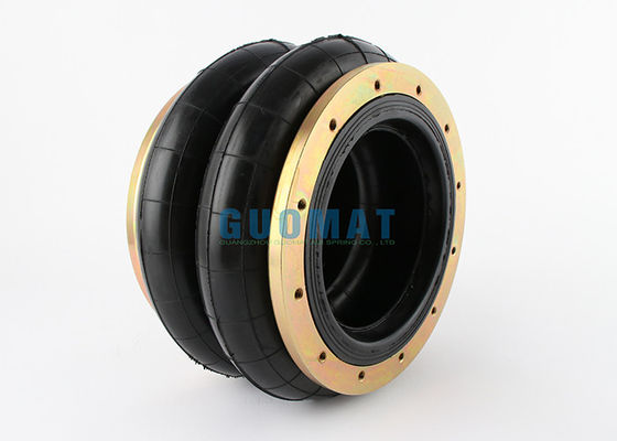 Double Convoluted Rubber Air Spring Guomat 12X2 ถุงลมอุตสาหกรรมพร้อมแหวนหน้าแปลน