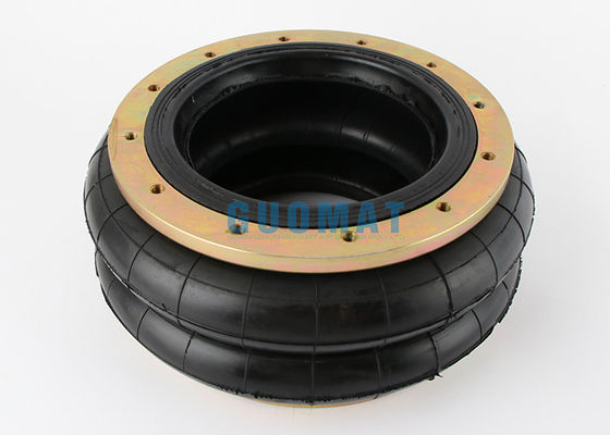 Double Convoluted Rubber Air Spring Guomat 12X2 ถุงลมอุตสาหกรรมพร้อมแหวนหน้าแปลน