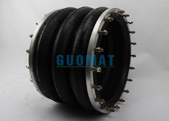 การเชื่อมต่อหน้าแปลน Air Suspension Spring 3H480312 ที่สูบลมยางแบบสามชั้น