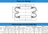 Mechanical Power Press Rubber Air Spring S-160-2R With Steel Girdle Ring