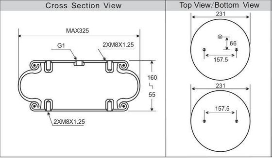 กระเป๋าแขวนอากาศแบบกลมกลืนเดียว ลายอากาศสําหรับอุปกรณ์อุตสาหกรรม