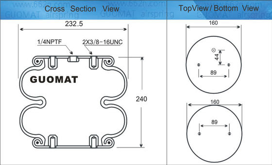 การแขวนอากาศอุตสาหกรรมแทน Contitech FD200-25 เครื่องปรับอากาศแบบห่อสองตัว