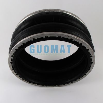 สายพัดลมยางอากาศแบบกลมสองแบบ LHF500/220-2 Flange Industrial Air Spring