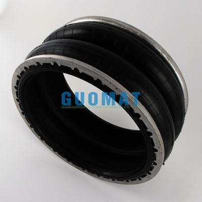 สายพัดลมยางอากาศแบบกลมสองแบบ LHF500/220-2 Flange Industrial Air Spring