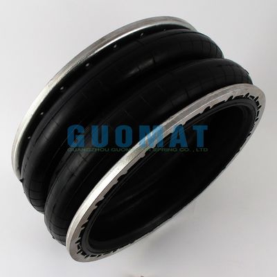 สายพัดลมยางอากาศแบบกลมสองแบบ LHF500/220-2 Flange Industrial Air Spring