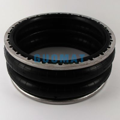 สายพัดลมยางอากาศแบบกลมสองแบบ LHF500/220-2 Flange Industrial Air Spring