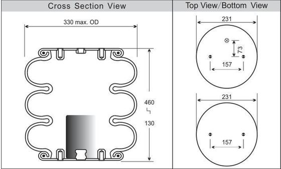 แอร์ลิฟท์ แอร์แบ็ก 3B12-304 แอร์บัลลูม 3 ตัว
