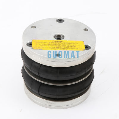 Dunlop Double Convoluted Air Spring 4 1/2X2 ยางบอลลู กับแผ่นอลูมิเนียม