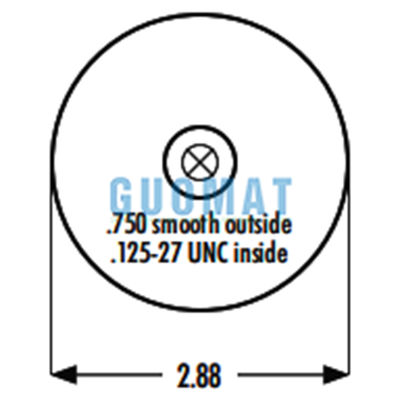 Goodyear 1S4-058 อะไหล่การแขวนอากาศ แทน W02-358-7086 Cab Air Spring