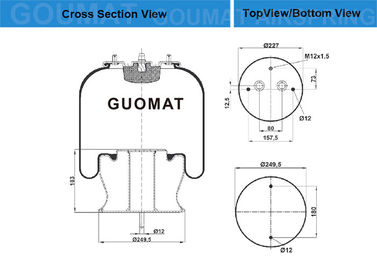 1370744 / 1386200 1362147 Series 4 Scania Truck Air Springs Bag Goodyear 1R13-745