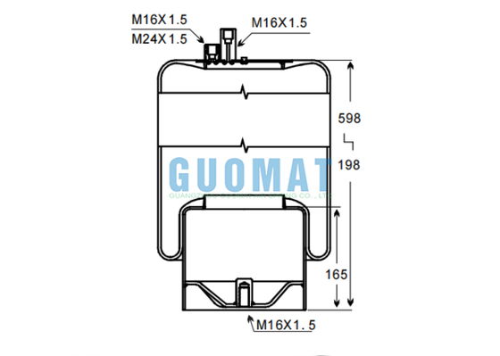 W01-M58-8513 อะไหล่รถยนต์ฟายร์สโตน 4390NP22 Contitech การแขวนยนต์