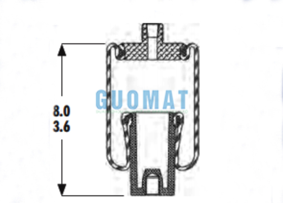 1S3-011 โช้คอัพถุงลม Goodyear Super Cushion ASB-06-7-014 สำหรับห้องโดยสาร