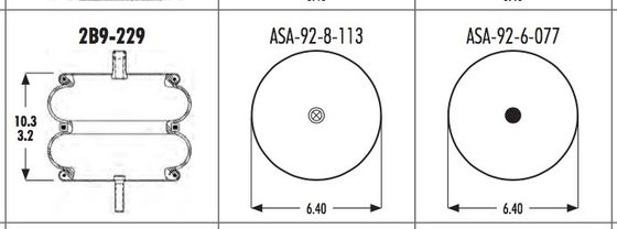 2B9-229 กู๊ดเยียร์แอร์สปริง 578923211 CONTI FD 200-19505 Firestone W013586897