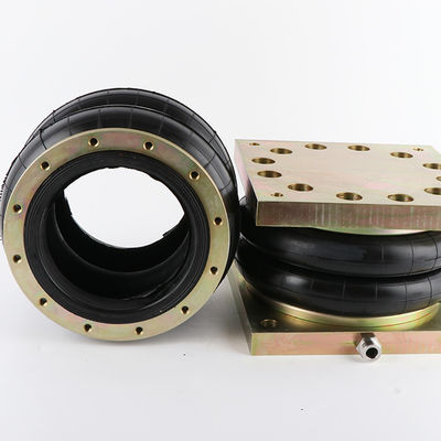 อลูมิเนียมอัลลอยด์และยางอุตสาหกรรม Air Spring 300170H-2 Double Convoluted Rubber Bellows