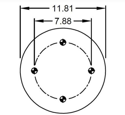 1T9206 Suspension Air Spring ยางรถยนต์ Bellows สำหรับ Truck