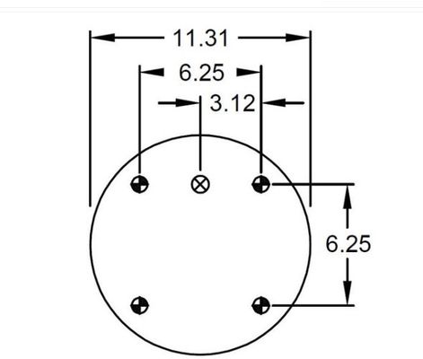 1T9206 Suspension Air Spring ยางรถยนต์ Bellows สำหรับ Truck