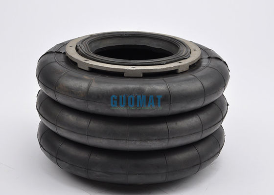 Universal 10x3 Air Lift Bag อุตสาหกรรม Air Spring Triple Convoluted Bellows Air Suspension Spring