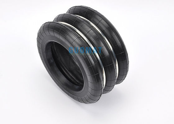 สปริงอากาศอุตสาหกรรมที่ทนทาน Triple Convoluted Rubber ถุงลมนิรภัยทดแทน Air Ride Suspension
