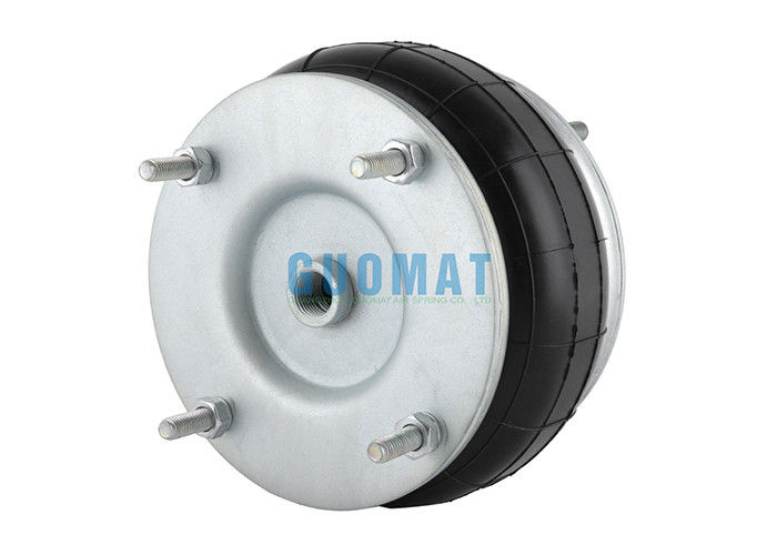 FS 138-8 DS Industrial Suspension Air Spring 8''X1 ถุงลมนิรภัยยางแบบเกลียวเดี่ยวพร้อมแหวนหน้าแปลน