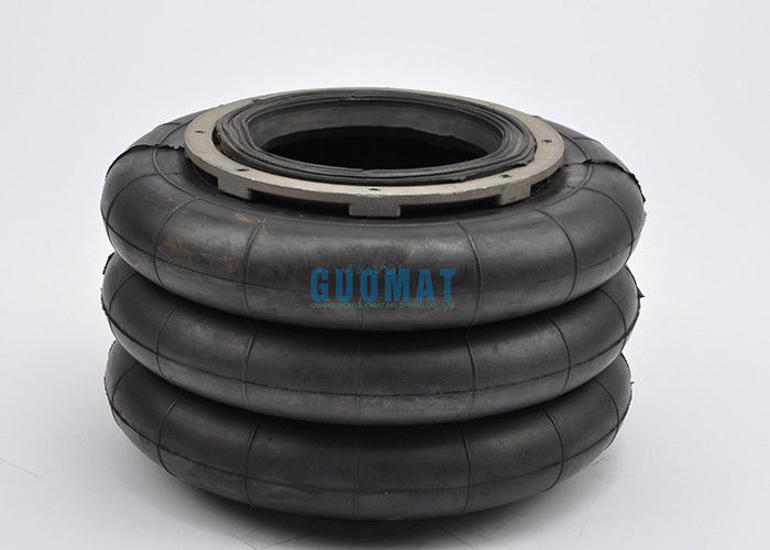 Universal 10x3 Air Lift Bag อุตสาหกรรม Air Spring Triple Convoluted Bellows Air Suspension Spring