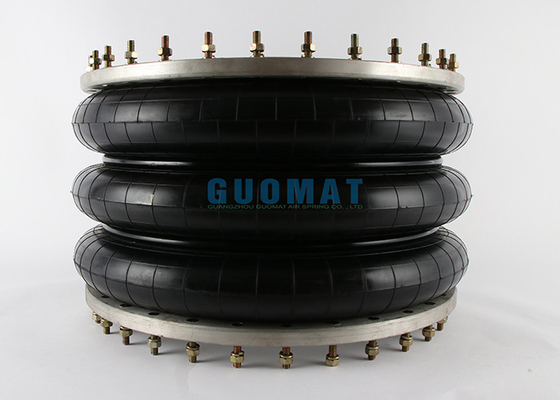 หน้าแปลนแหวน Triple Convoluted Industrial Air Bag ยางธรรมชาติ Air Spring 3H630376