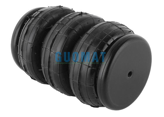 3B2300 3E2300 Triple Bellow Suspension Air Spring ความสูง 187 มม. ถุงลมนิรภัยสากลสำหรับเพลารถพ่วง