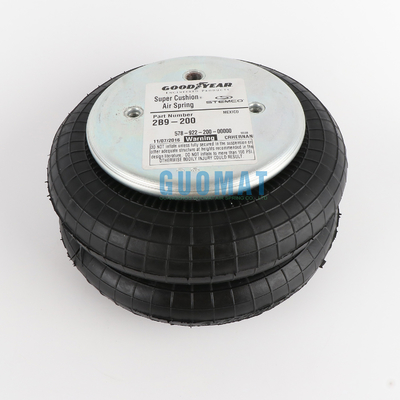 Goodyear Air Spring อริจินอล 2b9-200 อ้างอิง W01-358-6910 Fd 200-19 Ci 1/4 NPT OS 2b8-155, 2b9-200, 2b9-202 เครื่องดับกระแทก