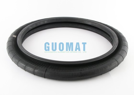 FS 1710-12 RS Contitech เครื่องกระแทกอากาศแบบกลมเดียว 45 มิลลิเมตร โบลท์ แฟลนจ์ สปริงอากาศที่มีแหวนข้อมือ