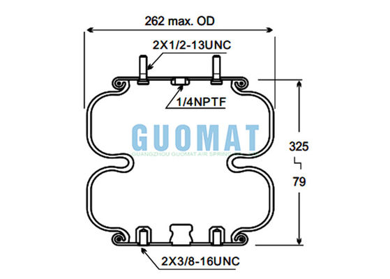 FD 200-25 426 Contitech การแขวนสปริงสปริงอากาศ W01-358-6943 ไฟสโตน แทนกระเป๋าอากาศสําหรับรถยนต์บ้าน / RV