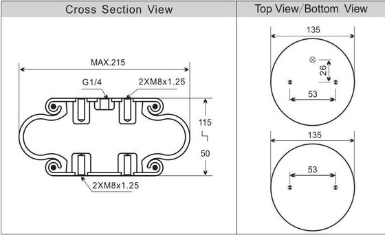 Phoenix SP1B07 กระเป๋าสะพายอากาศกระเป๋าสะพายอากาศยางทรงกลมเดียว สําหรับเครื่องซักผ้าพาณิชย์