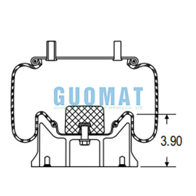 W01-358-8723 ไฟสโตน 1T17B-5 หนาวสับสนอากาศที่ทํางานสําหรับรถบรรทุก ลดกระแทก