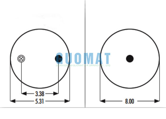 1R8-034 ถุงลมยาง Goodyear W01-358-5710 โช้คอัพถุงลม Firestone สำหรับรถบรรทุก