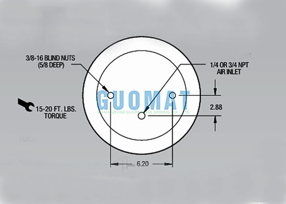 W01-358-9030 ส่วนประกอบของกระเป๋าอากาศแขวนรถยนต์ 1T15M-0 รถบรรทุกหนัก