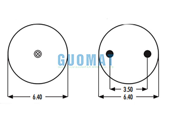 2B9-230 Goodyear แอร์สปริง แทน 578-92-3-202 อุตสาหกรรมยาง