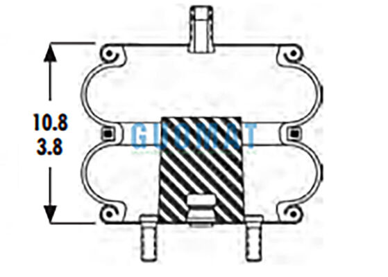 2B9-230 Goodyear แอร์สปริง แทน 578-92-3-202 อุตสาหกรรมยาง