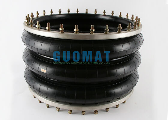 W01-358-9603 Firestone Flange Air Spring 348-3 สไตล์กระแทกอากาศอุตสาหกรรมสามแบบ