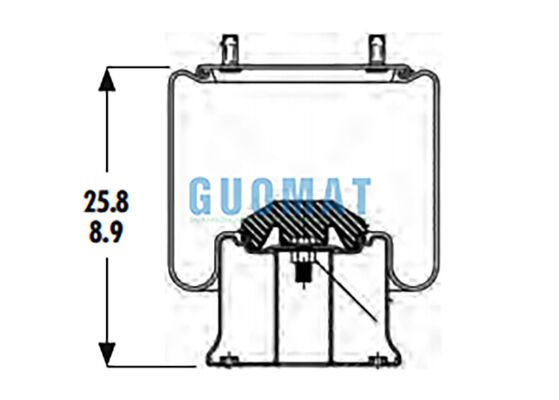 1R14-201 Goodyear Heavy Duty Truck ระบบแขวนอากาศสายพานอากาศ 566-28-3-020