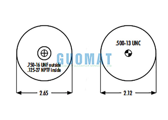 1S4-008 Goodyear Cab Air Spring Absorber W02-358-7010 ไฟสโตน สะพานอากาศ