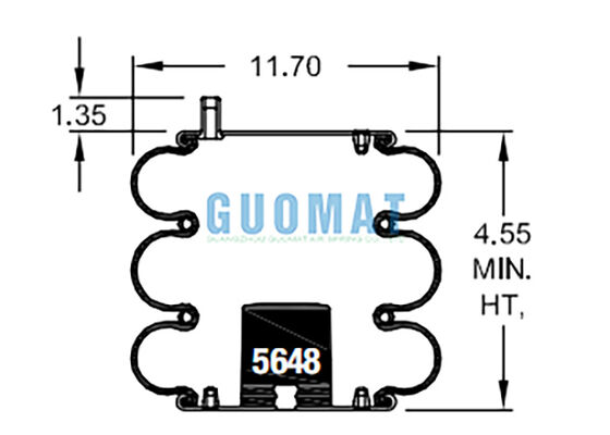 FT 330-29 703 Contitech กระเป๋าอากาศอุตสาหกรรม W01-358-7990 ไฟสโตน