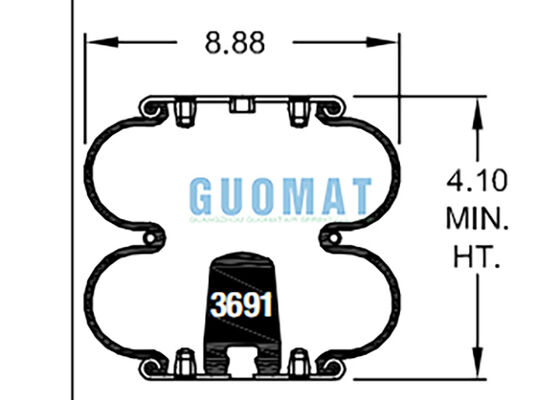 W01-358-6902 กระเป๋าสะพายอากาศอุตสาหกรรม Firestone FD 200-19 310 Contitech ยางอากาศสปริง