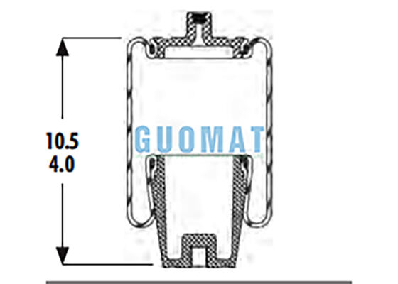 1S4-056 Goodyear สปริงลมช่วงล่าง W023587040 Firestone ถุงลมแค็บ