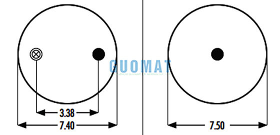 1R9-065 Goodyear Air Spring Bags 566-18-3-003 Truck Spare Parts With Steel Piston