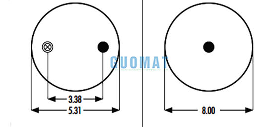 566-18-3-004 กล่องยาง 1R9-003 Goodyear รถบรรทุก การแขวนสปริงสปริงอากาศ