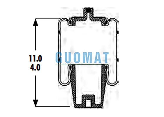 1S4.5-107 ASC-08-7-194 Goodyear Rubber Air Bag Suspension W023587080 Firestone Air Spring For Truck&Trailer