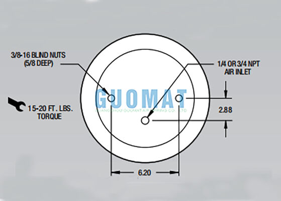 W01-358-9400 Firestone Airide Air Spring 1T15T-1 รถกระบะ ยกแขวน