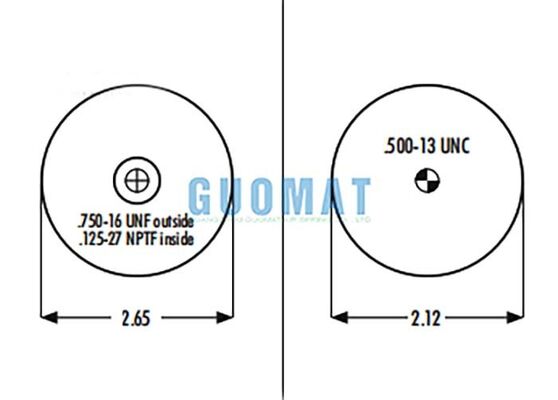 1S5-006 Goodyear Sleeve Air Spring ASC-08-7-005 สําหรับการแขวนอากาศห้องนั่งรถบรรทุก