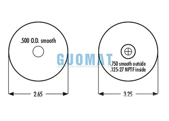 1S5-040 Goodyear การแขวนคล้องอากาศกระแทก ASC-08-7-137 รถบรรทุก Cab Air Spring Kit