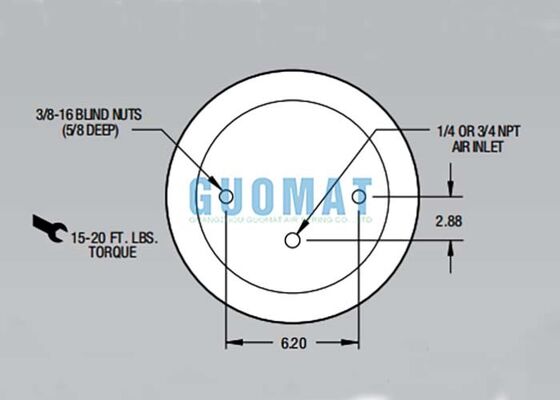 W01-358-9056 ไฟสโตนสปันเซนชั่น แอร์สปริง 1T15M-4 แอร์แบ็กรถบรรทุกหนัก