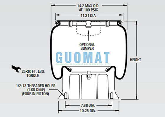 Firestone W01-358-9148 ระบบแขวนอากาศรถบรรทุก